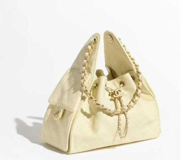 Chanel 25b hobo bag yellow small