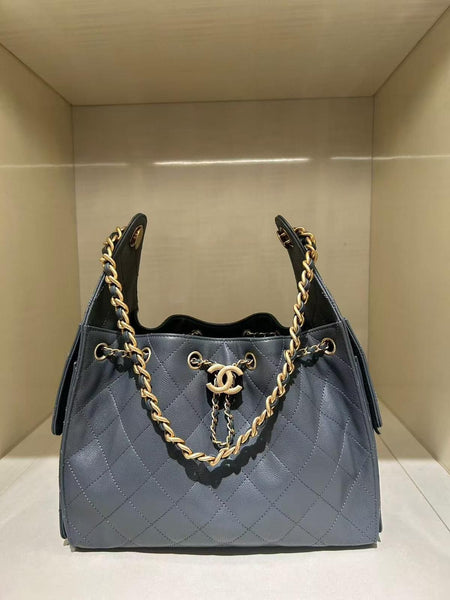 Chanel 25 hobo bag grey small