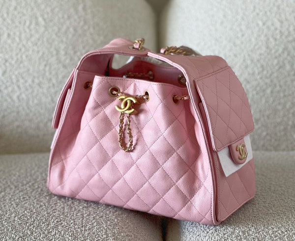Chanel 25 hobo bag pink small