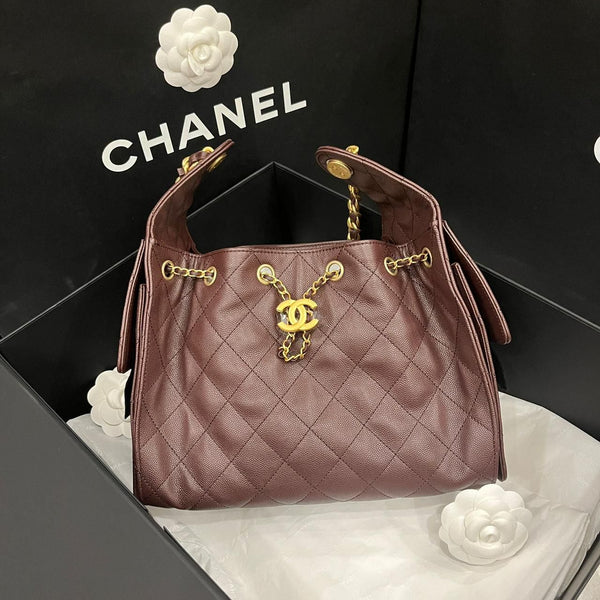 Chanel 25 hobo medium dark brown receipt 2025