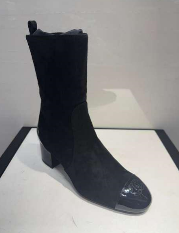 Chanel Suede & Patent Calfskin