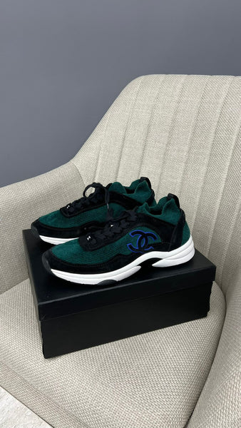 Chanel Trainers — Dark Green