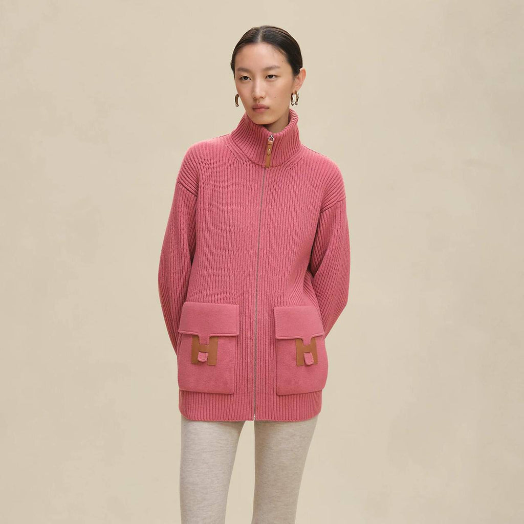 Hermes Wool Knit “H” Jacket Cardigan FW25