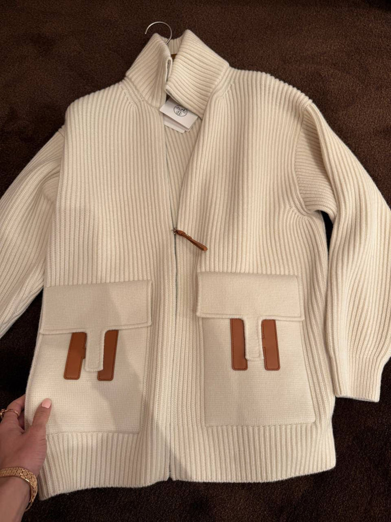 Hermes Wool Knit “H” Jacket Cardigan FW25