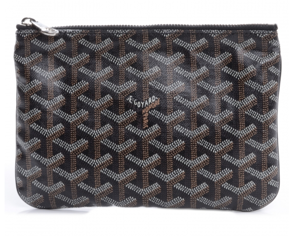 Goyard Senat small pouch in black color