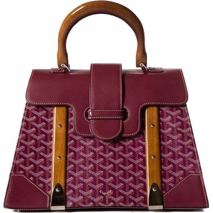 Goyard Saigon MM tote burgundy