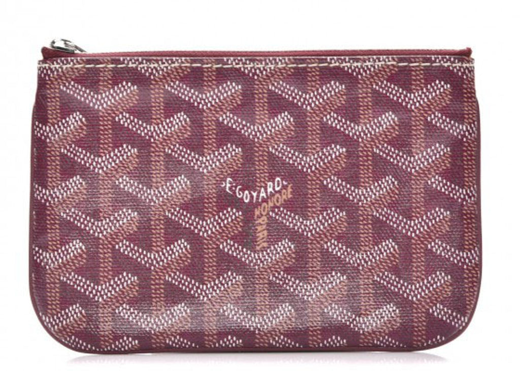 Goyard Senat Mini pouch in special colors burgundy