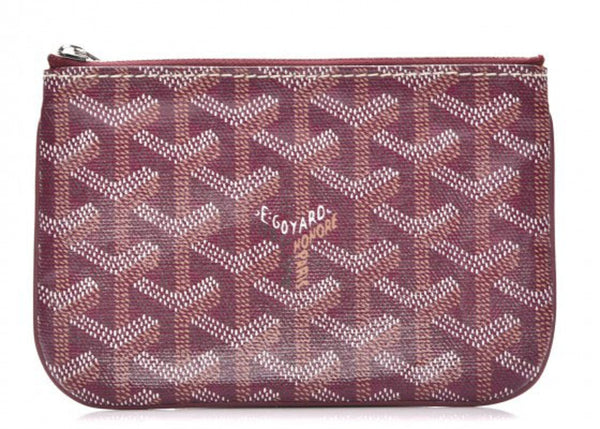 Goyard Senat Mini pouch in special colors burgundy
