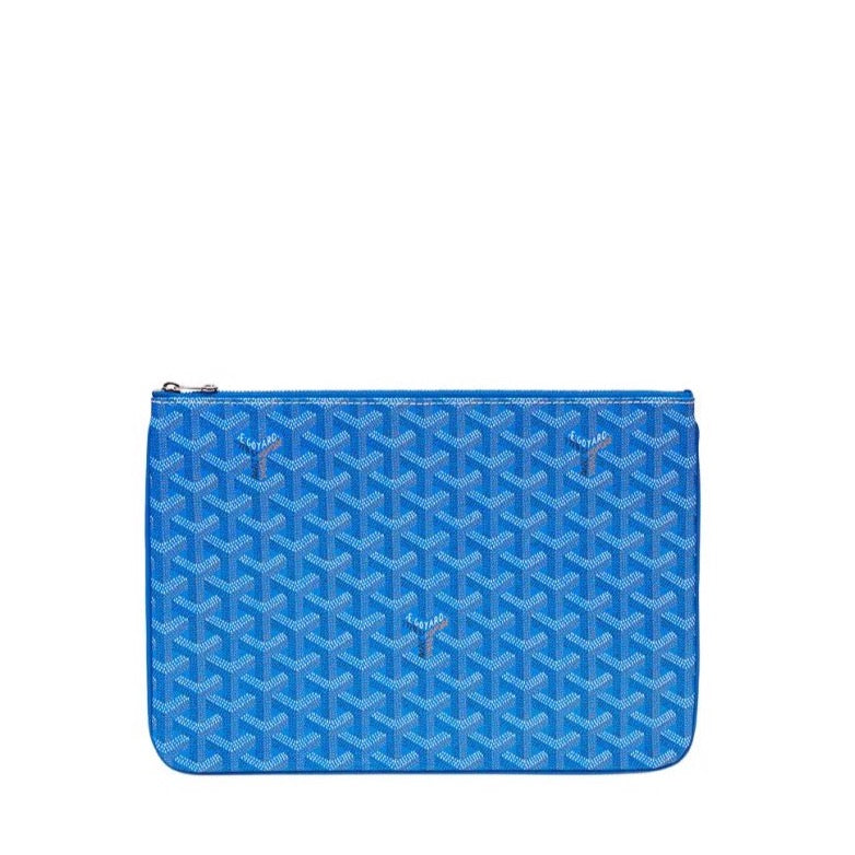 Goyard Senat medium pouch in blue