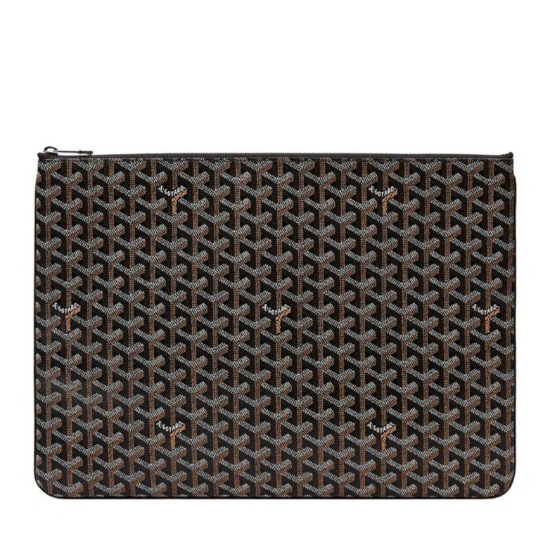 Goyard Senat large pouch in black color